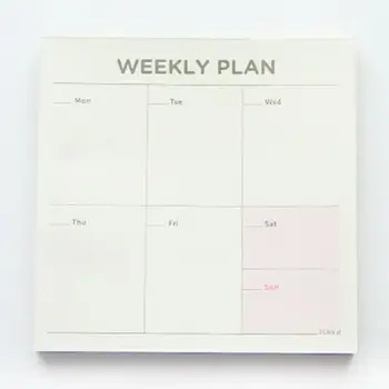 Nové Horké Týdenní Měsíční Kontrolní Seznam, Plán Práce Čtvercový Papír Notebook Deník Agendy Deník