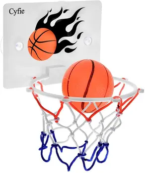 Přísavka Basketbalový Koš Hraček Kancelářský Stůl Hře Koupelna Wc Slam Dunk Gadget s Čerpadlem a 2 Míčky pro Batole, Dítě, Chlapec, Dívka
