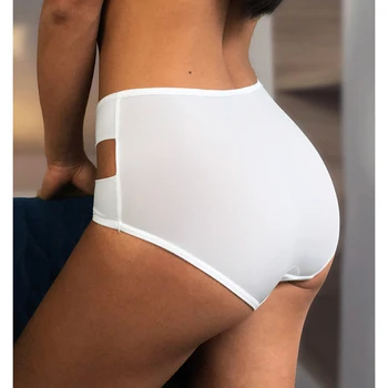 Romantické Vystřižené Kalhotky Plus Velikosti Sexy Ženy Vydlabat Kalhotky Mid-Vzestup Spodní Prádlo Bezešvé Kalhotky Ženské Spodní Prádlo
