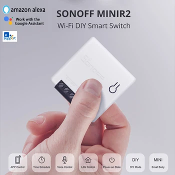 SONOFF 10A MINIR2 Smart Home Mini Wifi Switch Modul Časovače Dva-Způsob, Přepínače, Hlasové Ovládání S EWelink APP Alexa Google Domov