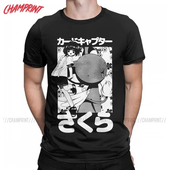 Volný čas Kero A Cardcaptor Sakura T-Shirt pro Muže, Čisté Bavlněné Tričko, Card Captor Krátký Rukáv Tričko Dárek Oblečení