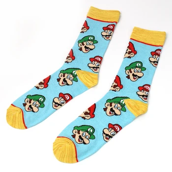 Vtipné Česaná Bavlna Posádky Kreslený Vlastní Logo Pánské Komiksy Velkoobchod Crazy Super Hrdina Ponožky Happy Design, Vysoká Kvalita