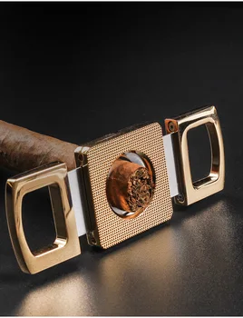 Z nerezové Oceli, Čepel Cigar Cutter Ostré COHIBA Kovové Řezačky Doutníku Gilotina Kapsy Doutník Příslušenství Dárkový Box