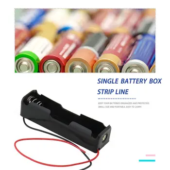 Černý Plast Baterie Úložný Box 18650 Držák Baterie Úložný Box Mobile Power Box 1 Slot Baterie, Klip, Kontejner s Olovem