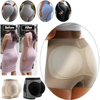 Ženy Tělo Shaper Zadek Čalouněný Kalhotky Kontrolní Pás Zeštíhlující Spodní Prádlo, Zadek Zvedák Houba Polstrované Push Up Kalhotky Hip Tvarování