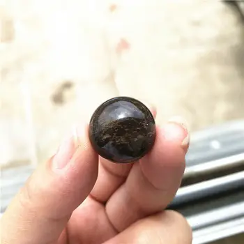 1ks 16-18mm Přírodní Hnědé Smoky Quartz Crystal Ball Koule Léčivé Dekorační Přírodní Kameny a Minerály