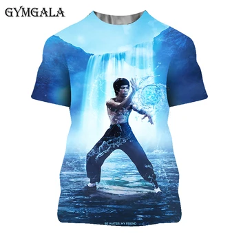 2020 Nové Úsilí Bojových Umění Celebrity Bruce Lee 3D Tisk T Shirt Muži Ženy Děti Módní Letní Cool Tee Streetwear Topy