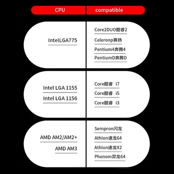 3-Pin CPU Chladič, Chlazení Tichý Chladič CPU Větrák Chladiče pro Intel LGA 1150 1155 1156 775 A 1366, AMD AM2 AM2+ AM3 AM3+ AM4 Dropshi