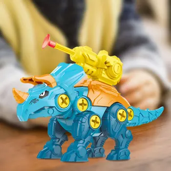 4ks Rozebrat Dinosauří Hračky DIY Nástroj Stavební Inženýrství Nastavit Vzdělávací Hračky pro Kluky Dárek