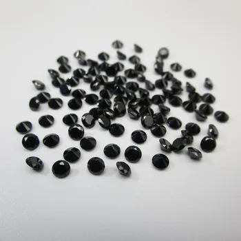 500pcs/Lot Volné Černé Syntetické Diamantové Kubické Zirkony Tovární Velkoobchodní Ceny 1mm-3mm