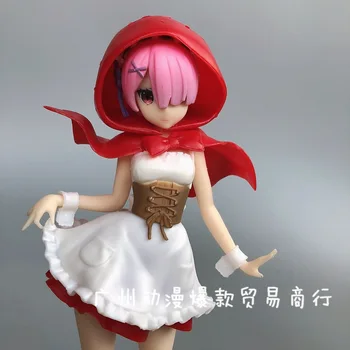 Anime Re:Život V jiném Světě Od Nuly Red Hood Rem/Ram PVC Akční Obrázek Figurka Model Hračky, Dárek, Dort Dekorace