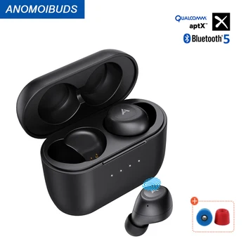 Anomoibuds Aptx Bezdrátové Sluchátka Bluetooth Sluchátka Drátové Sluchátka S CVC8.0 Mikrofony Sport Headset Bezdrátová Sluchátka