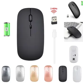 Bezdrátové Myši Bluetooth Myš Silent PC Mause Dobíjecí Ergonomická Myš 2,4 Ghz USB Optická myš, Notebook, PC, Home Office