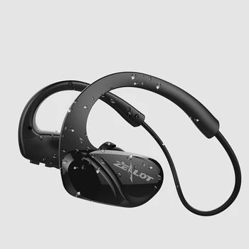FANATIK H6 Sportovní Bluetooth Headset Visí Ucho 4.1 Běží Binaurální Bezdrátový Headset, Špunty do uší Vodotěsné Sportovní Sluchátka Hi-Ste