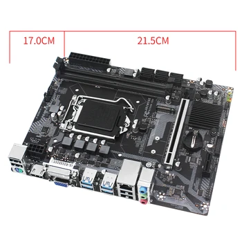JGINYUE B250 základní Deska LGA 1151 pro procesory Intel Core/Pentium i3/i5/i7 6/7/8/9 Series Procesor DDR4 64G Paměti DVI B250M-VDH