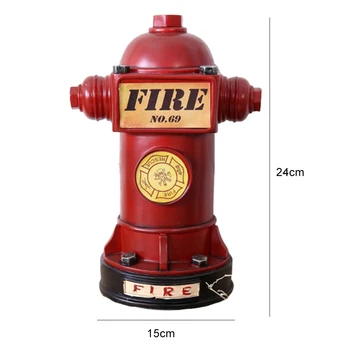 Kreativní Vintage Požární Hydrant Prasátko, Peníze, Mince, Úspory Hrnec Desktop Ornament, Výzdoba, dar, děti, peníze boxy Automatické Mince