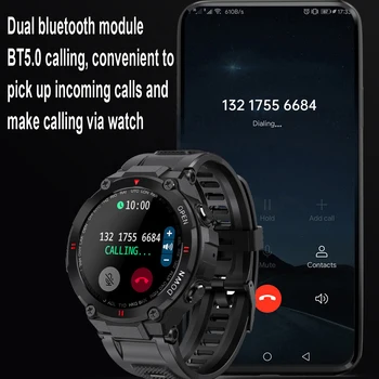LIGE Chytré Hodinky Muži Sportovní Fitness Tracker Volání Bluetooth Ovládání Hudby Muži Chytré Hodinky Smartwatch Velká Kapacita Baterie 400mah