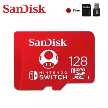 Nejnovější SanDisk micro sd Kartu 64GB 128GB 256GB U1 SDXC Kompatibilní S Nintendo Přepínač paměťové Karty SD Transflash TF Karty