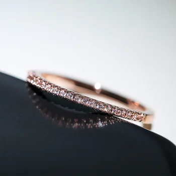 Nový 2020 Minimalistické Tenké Kroužky pro Ženy, Svatební Brilantní Cubic Zirkon Vysoce Kvalitní Univerzální Ženské Prst Prsten Šperky