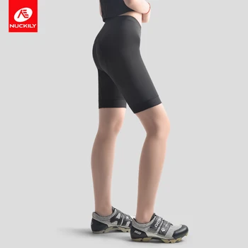 NUCKILY 3D Polstrovaná Cyklistické Šortky Ropa Ciclismo punčochové Kalhoty, Dámské, Nárazuvzdorné MTB Silniční Kolo Šortky Ženy Vysoké Pasu Šortky