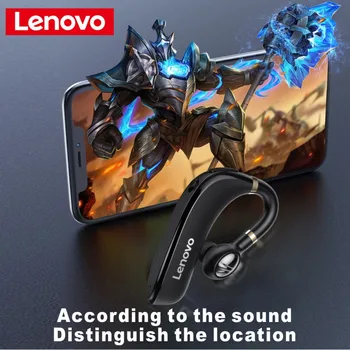 Originální Lenovo HX106 Bezdrátová Bluetooth Sluchátka Ušní Háček Bluetooth 5.0 Sluchátka S Mikrofonem 40 Hodin Pro Jízdy Headset