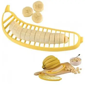 Plastový Banán Kráječ Fréza Ovoce, Zeleniny, Nástroje, Salát Maker Vaření Nástroje Practica Kráječ Cutterl Kuchyňské Gadgets, Dropshiping