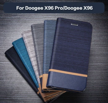 PU Kožená Peněženka Pouzdro Pro Doogee X96 Pro Podnikání Telefon Pouzdro Pro Doogee X96 Knihu Případě Měkké Silikonové Zadní Kryt