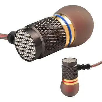 QKZ DM6 Profesionální Sluchátka in-ear Headset Kovový Těžký Basový Zvuk pro Mobilní Telefon 3,5 mm In-ear Sluchátka