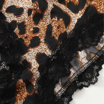 Sexy Kalhotky Ženy, spodní Prádlo Leopard Krajkové kalhotky, Erotické spodní Prádlo Šortky Ženy G-string Mujer Kalhotky Plus Velikost T-String Tanga