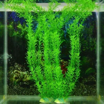 Umělé Podvodní Rostliny, Akvárium Fish Tank Dekorace Zelená Fialová Voda Tráva Prohlížení Dekorace Akvarijní Příslušenství