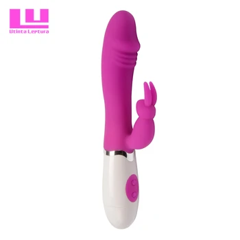 Utinta Leptura Vibrátor 30 Rychlost Rabbit Vibrátor s Klitoris Stimulátorem A G-bodu Kolejových Sex Hračky pro Ženy Dospělý Produkty