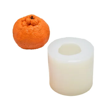 Velká Oranžová Tvar Svíčky, Formy, Silikonové Mýdlo Výrobě Formy Diy Fondant Dort Formy, Nástroje, Ruční Jílové Řemesla Omítky Domů Decor
