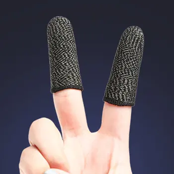 Vlákno Prst Herní Rukavice Pro PUBG/MOBA/iPhone/Android/iOS Mobilní Telefon/Tablet Non-slip/Anti-pot Prodyšný Finger Rukavice
