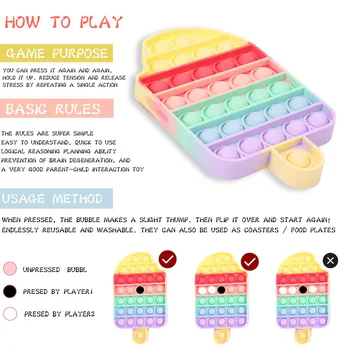 Zatlačte Bublina Smyslové Hračky, jak Zmírnit Stres A Anti-stres Dospělé Děti Matematické Aritmetiky Vzdělávací Hračky