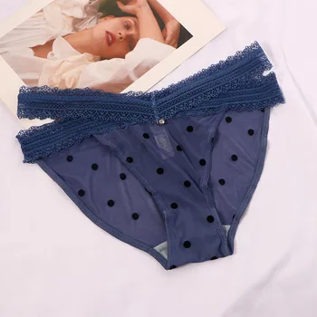 Ženy Sexy Hollow Out Krajky Tečky Bezešvé Kalhotky G String Tanga Spodní Prádlo Transparentní Kalhotky Nízké Pás Spodní Prádlo Blízcí